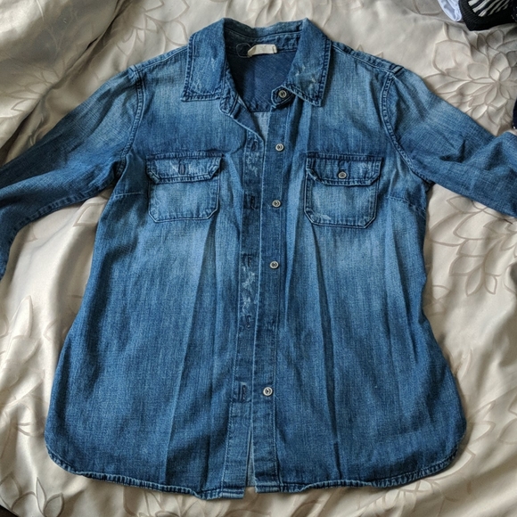 Denim Button Up - Picture 2 of 5